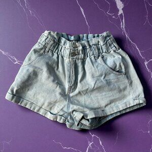 PAC SUN Women's Light Wash Mom Denim Shorts Size Medium